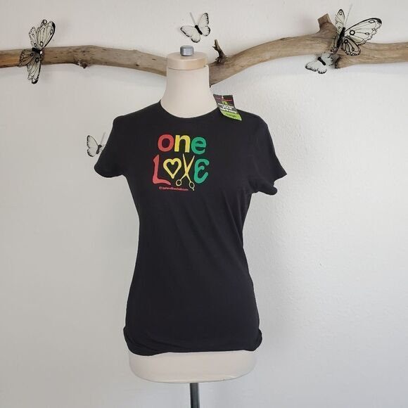 One love hair stylist rasta themed baby tee - Picture 1 of 4